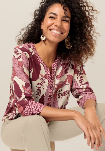 Blouses lange mouw rood Bianca