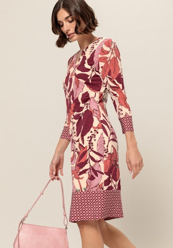 Jurken lange mouw rood Bianca