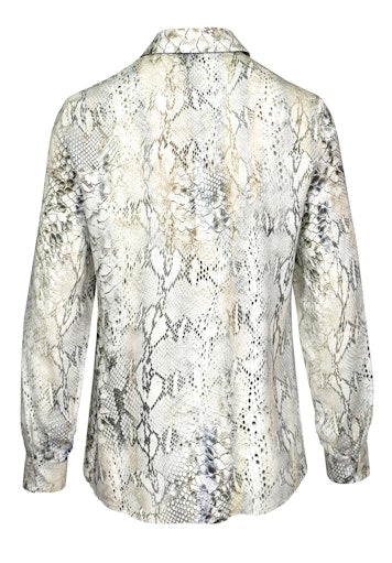 Blouses lange mouw beige Bianca