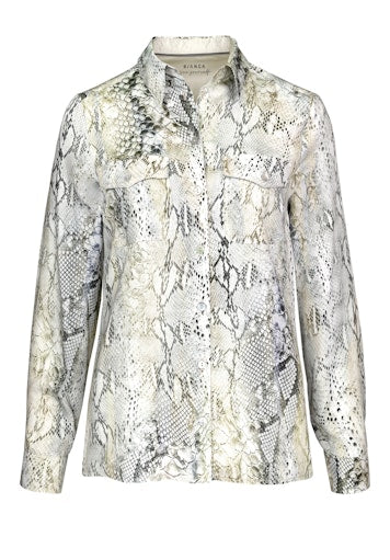 Blouses lange mouw beige Bianca