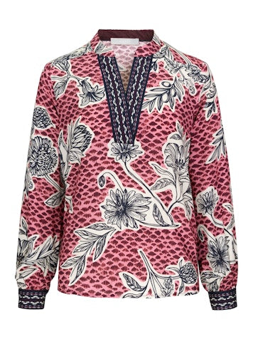 Blouses lange mouw rood Bianca