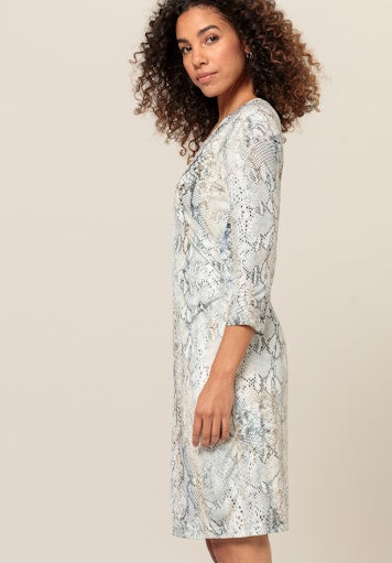 Jurken lange mouw beige Bianca