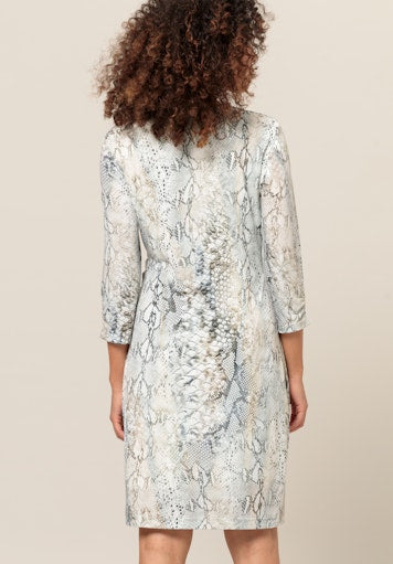 Jurken lange mouw beige Bianca