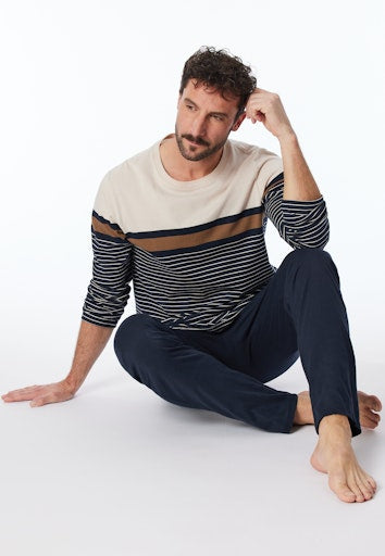 Pyjama's blauw SCHIESSER