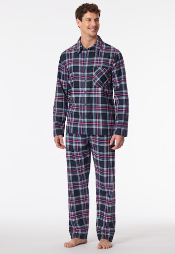 Pyjama's blauw SCHIESSER