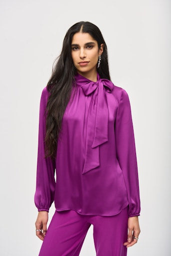 Blouses lange mouw paars Joseph Ribkoff