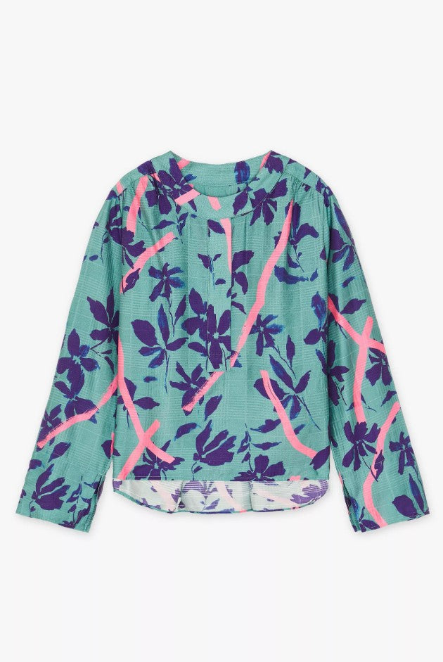 Blouses lange mouw groen CKS