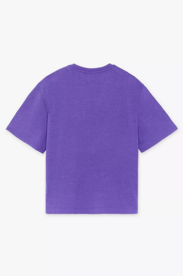 T-shirts korte mouw paars CKS