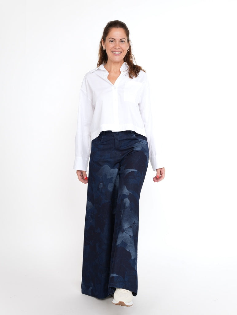 Rokken blauw BLACK ROSE