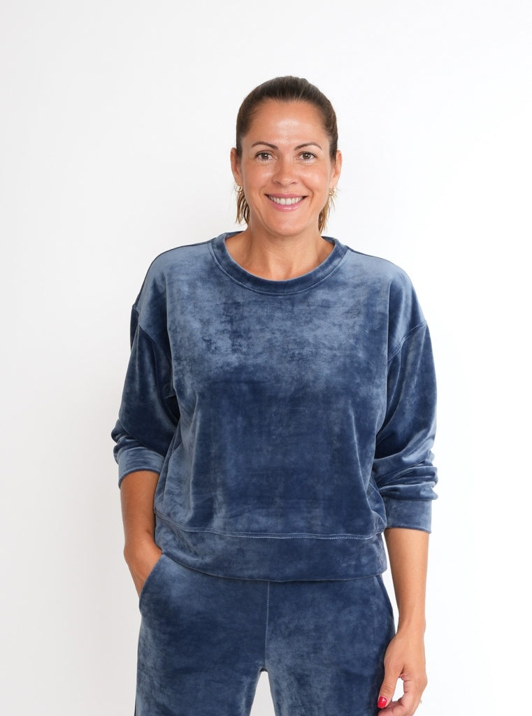Sweaters blauw BLACK ROSE