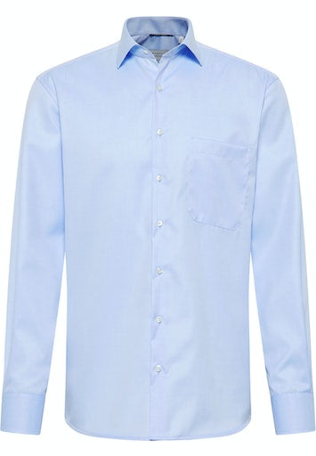 Hemden lange mouw blauw ETERNA