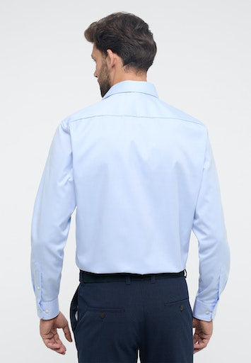 Hemden lange mouw blauw ETERNA