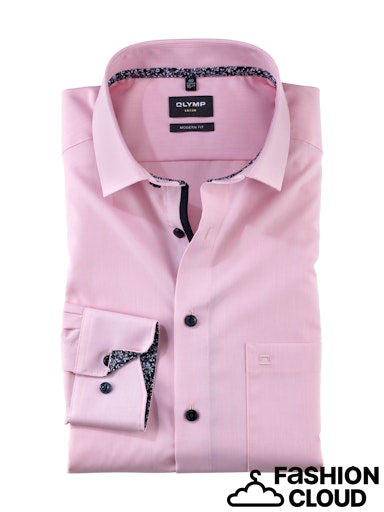 Hemden lange mouw roze OLYMP