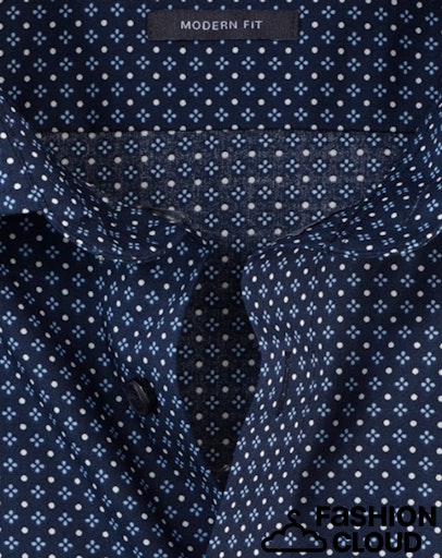 Hemden lange mouw navy OLYMP