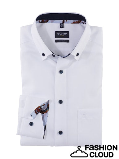Hemden lange mouw wit OLYMP