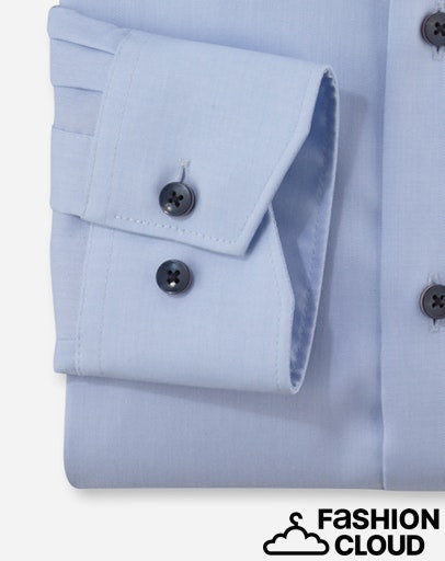 Hemden lange mouw blauw OLYMP