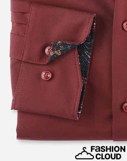 Hemden lange mouw rood OLYMP