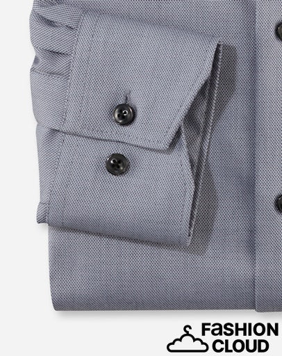 Hemden lange mouw grijs OLYMP