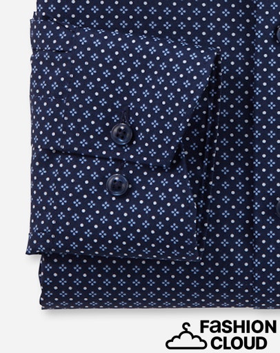 Hemden lange mouw navy OLYMP