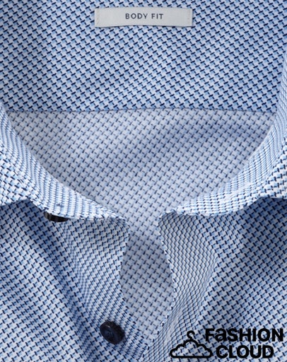 Hemden lange mouw blauw OLYMP