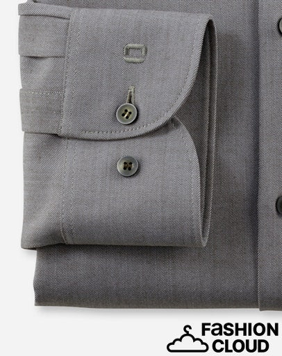 Hemden lange mouw groen OLYMP