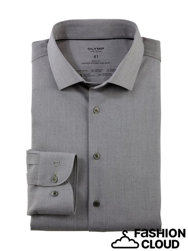 Hemden lange mouw groen OLYMP