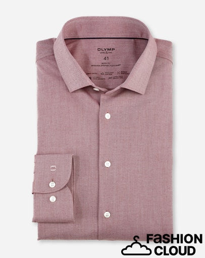 Hemden lange mouw rood OLYMP