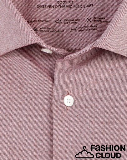 Hemden lange mouw rood OLYMP