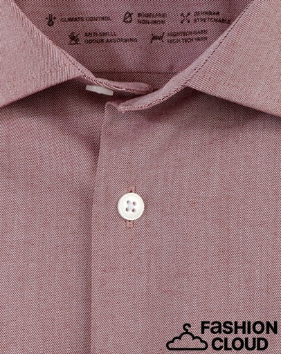 Hemden lange mouw rood OLYMP