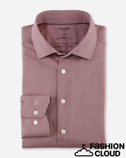 Hemden lange mouw rood OLYMP