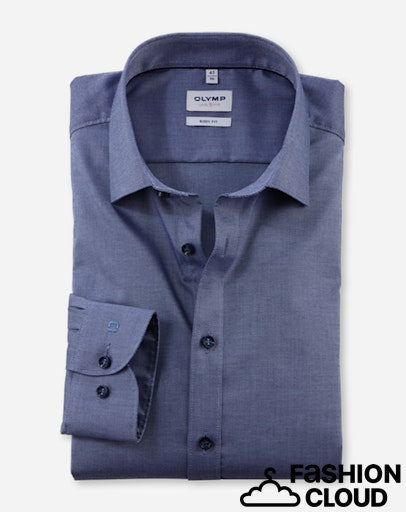 Hemden lange mouw navy OLYMP