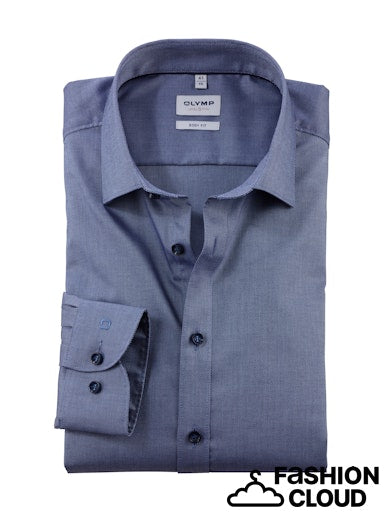 Hemden lange mouw navy OLYMP