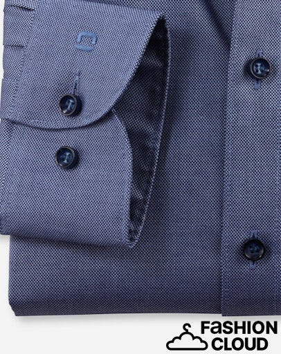 Hemden lange mouw navy OLYMP