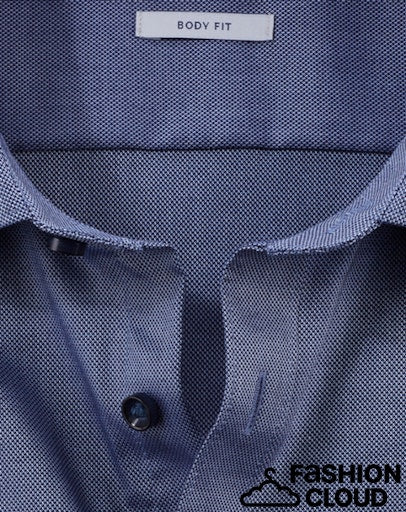 Hemden lange mouw navy OLYMP