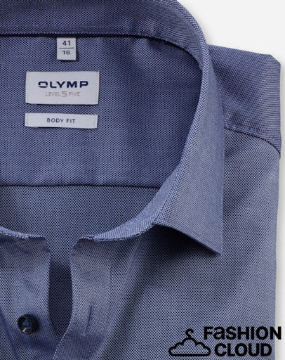 Hemden lange mouw navy OLYMP