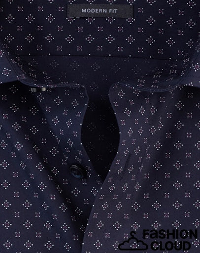 Hemden lange mouw navy OLYMP