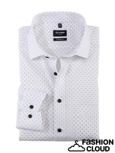 Hemden lange mouw wit OLYMP