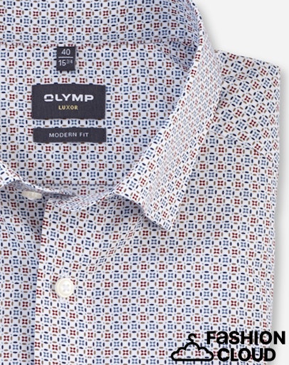 Hemden lange mouw wit OLYMP