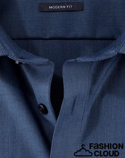 Hemden lange mouw blauw OLYMP