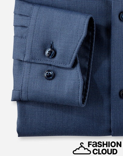 Hemden lange mouw blauw OLYMP