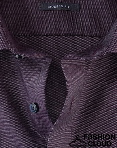 Hemden lange mouw paars OLYMP