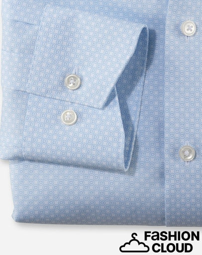 Hemden lange mouw blauw OLYMP