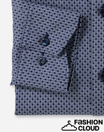 Hemden lange mouw navy OLYMP