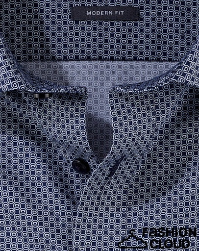 Hemden lange mouw navy OLYMP