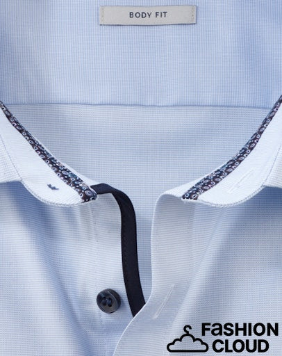 Hemden lange mouw blauw OLYMP