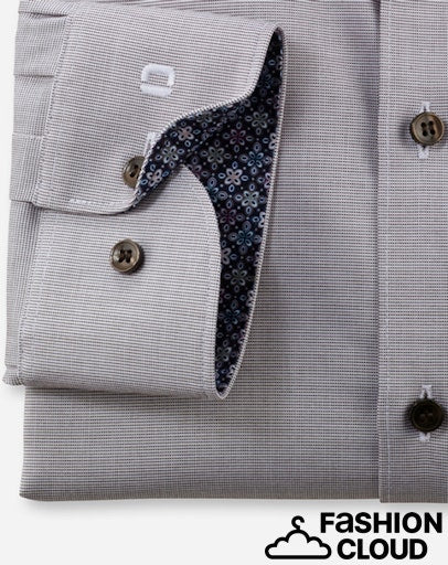 Hemden lange mouw bruin OLYMP