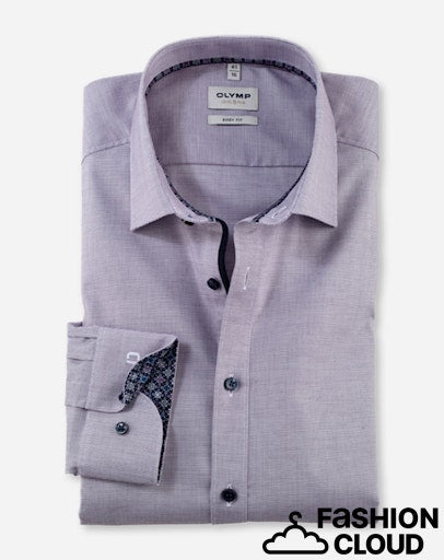 Hemden lange mouw paars OLYMP