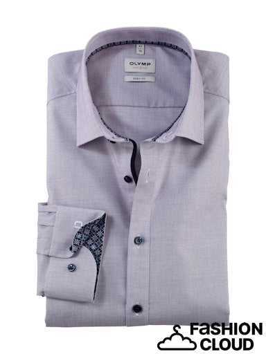 Hemden lange mouw paars OLYMP