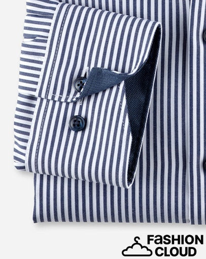 Hemden lange mouw navy OLYMP