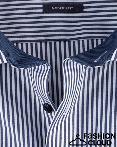 Hemden lange mouw navy OLYMP